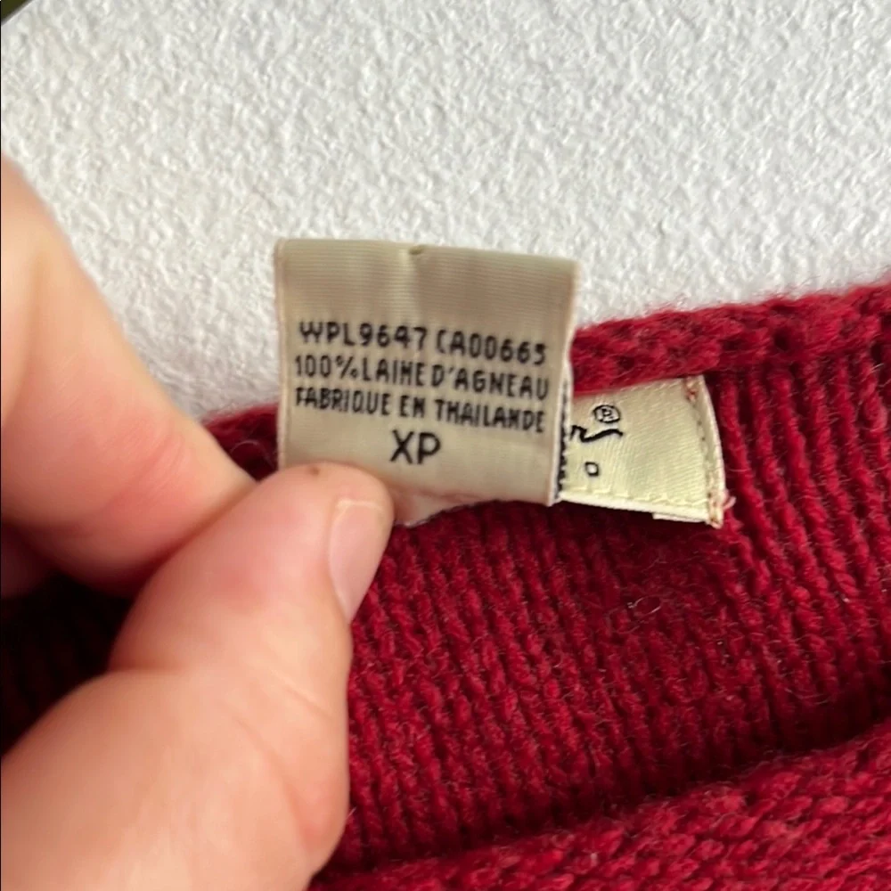 Eddie Bauer Red Crew Neck Sweater - Picture 4 of 4